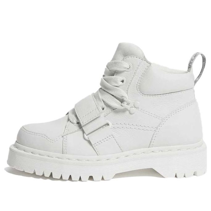 (WMNS) Dr. Martens Zuma II Leather Strap Boots White 25717113