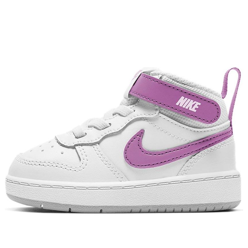(TD) Nike Court Borough Mid 2 'White Fuchsia Glow' CD7784-103
