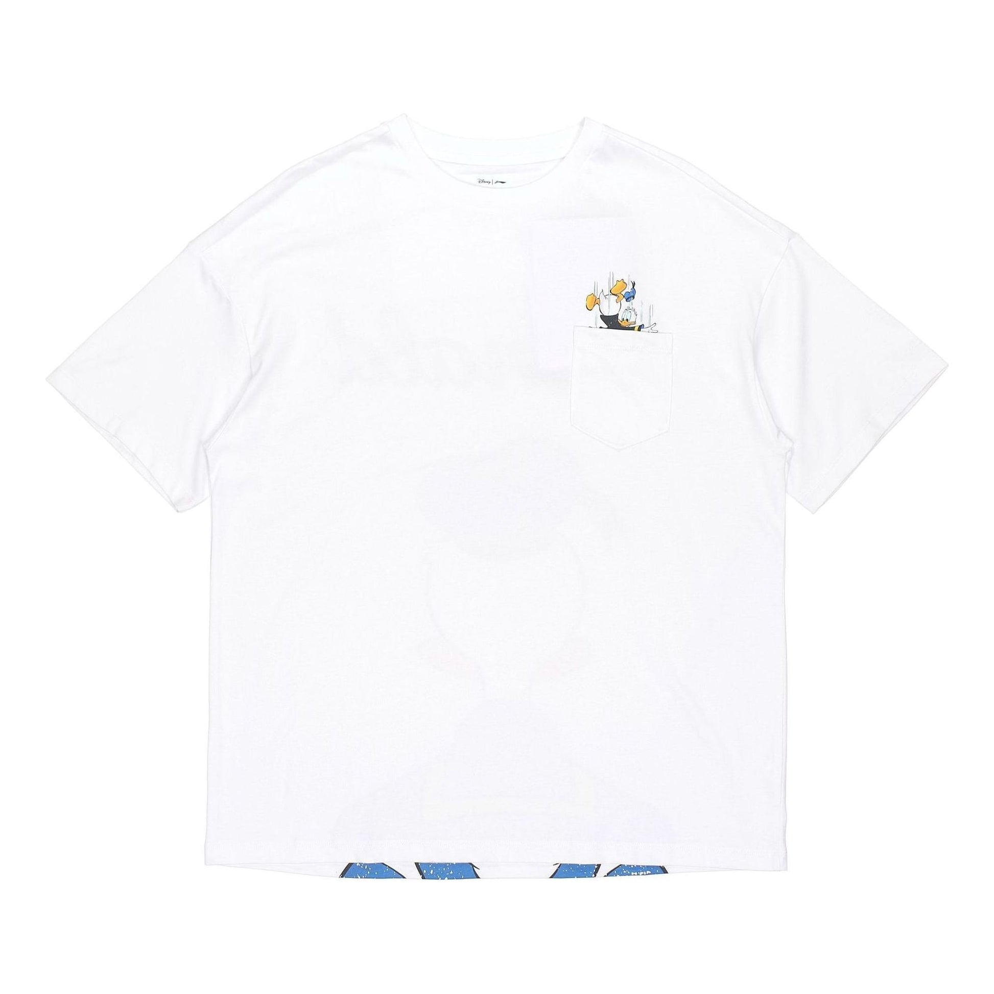(WMNS) Li-Ning x Disney Crossover Sports Fashion Series Cartoon Printing Tee 'White Blue' AHSR540-1