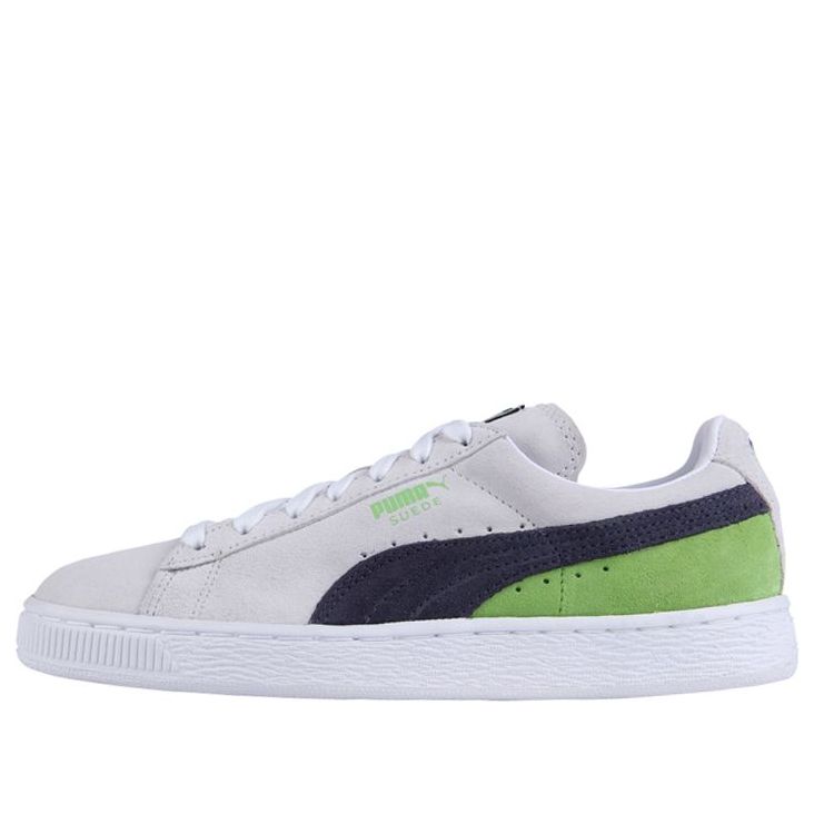 PUMA Suede Classic+ Low-cut Sneakers White/Black/Green 359097-03