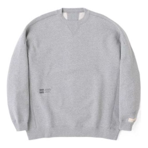 New Balance 1000 Sweat Crew Oversized Fit Asia Sizing 'Grey' AMT25020-HGR