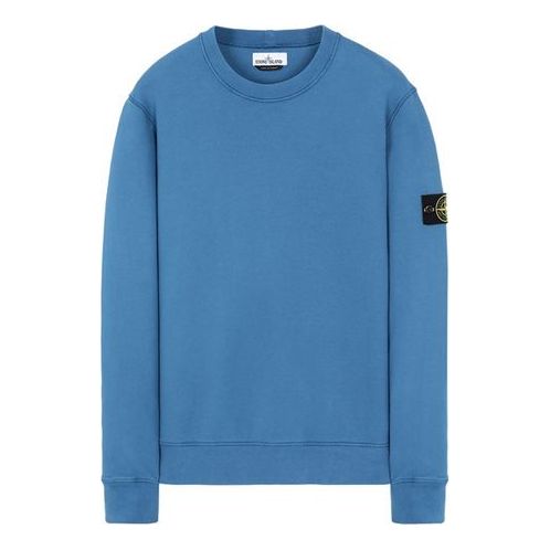 Men's STONE ISLAND Cotton Round Neck Blue 731563020-V0043