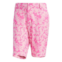 Men's adidas SS22 Solid Color Flowers Printing Shorts Pink Red GM0856