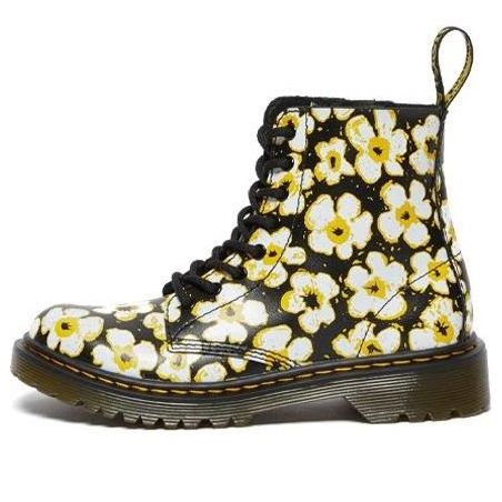 Dr. Martens 1460 Pansy Fayre Martin-Boots K Black/Yellow 26613001