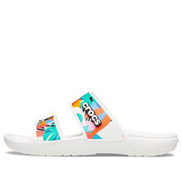 Crocs Classic Clog Cozy Unisex White Multi-Color Slippers 'White' 207856-94S