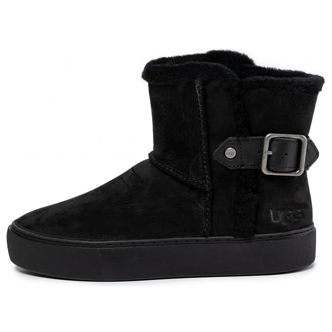 (WMNS) UGG Aika Snow Boots 'Black' 1104991-BLK