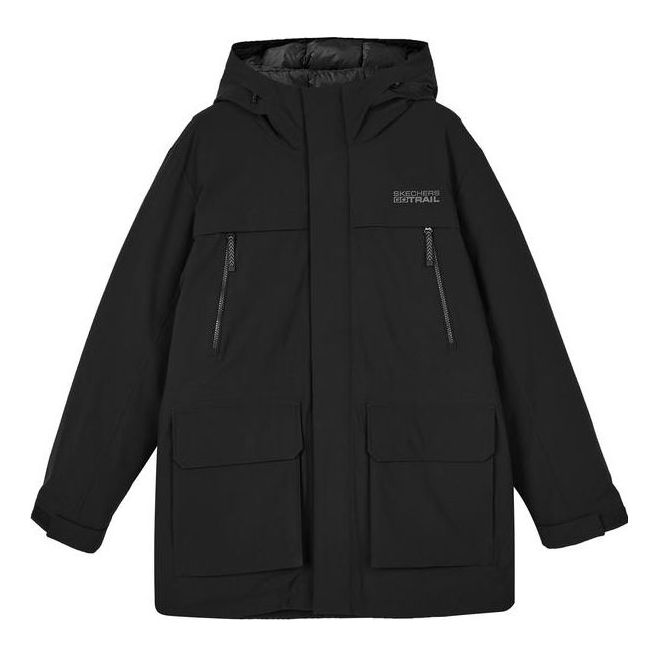 Skechers Woven Windproof Down Jacket 'Black' L423M155-0018