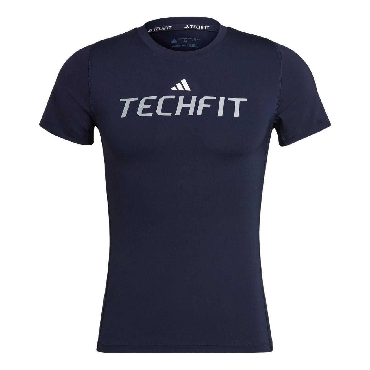 Men's adidas Logo Pattern Alphabet Printing Round Neck Short Sleeve Blue T-Shirt HZ9684