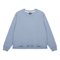 (WMNS) New Balance Casual Rib-Knit Top Asia Sizing 'Blue' AWT23319-AGY