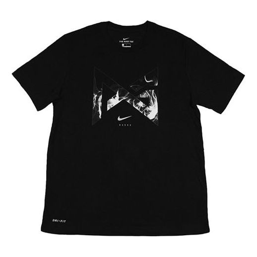 Nike PG DRI-FIT Paul George Loose Sports Short Sleeve Black BQ3654-010