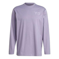 Men's Y-3 Casual Logo Long Sleeves Purple GV4121