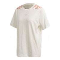 (WMNS) adidas originals Stripe logo Short Sleeve White FM1944