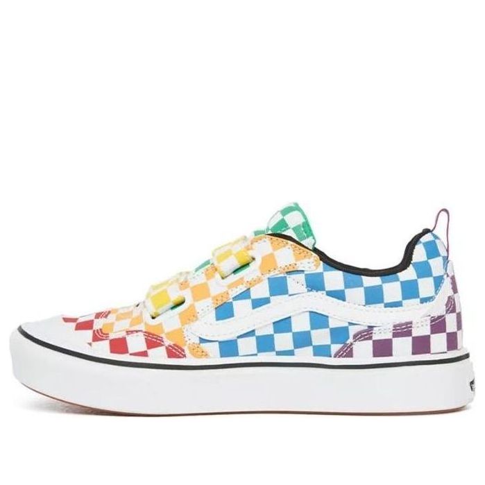 Vans Checkerboard ComfyCush New Skool V Youth Multi-Color Checkboard VN0A4UH9VLV