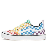 Vans Checkerboard ComfyCush New Skool V Youth Multi-Color Checkboard VN0A4UH9VLV