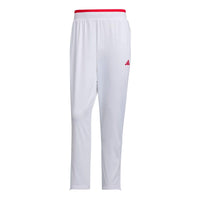 adidas Knit Tennis Pants Asia Sizing 'White Red' IV7577