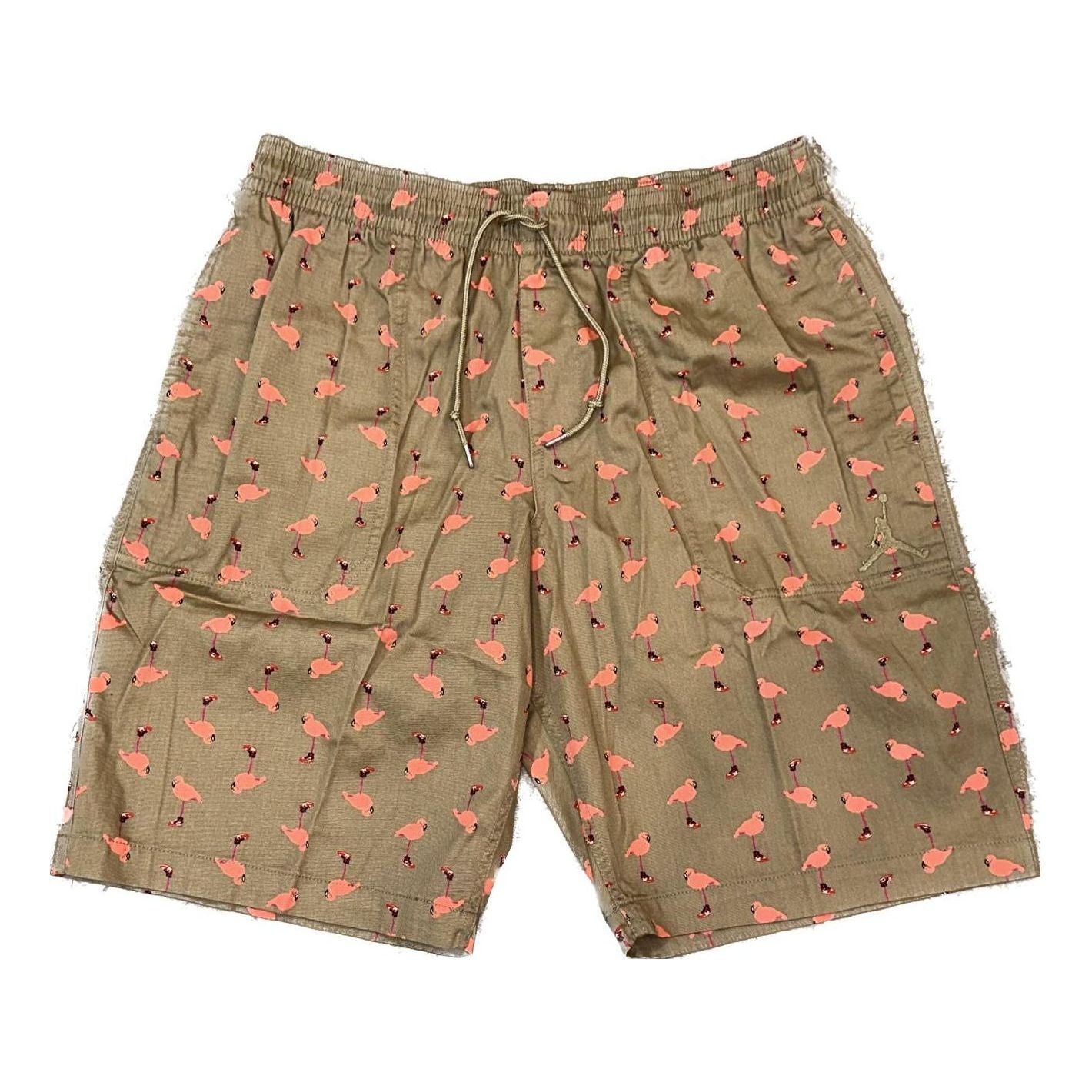 Air Jordan Full Out Logo Shorts 'Khaki Orange' 694987-239