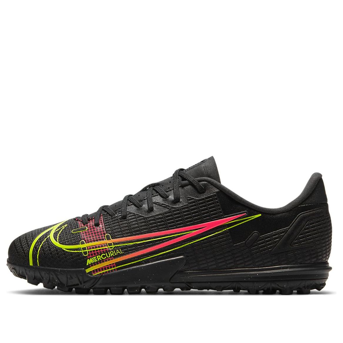 (GS) Nike Mercurial Vapor 14 Academy TF Turf 'Black Red' CV0822-090