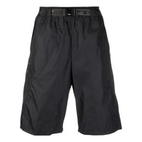 Off-White Slide-Buckled Bermuda Shorts 'Black' OMVH018C99FAB0011001