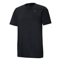 PUMA Performance Heather Logo Tee 'Black' 520755-07