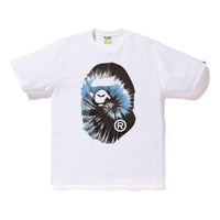 BAPE Tie Dye Big Ape Head Tee White/Blue BAPE-SS18-104