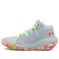 (GS) Under Armour Jet '21 'Mod Grey Quirky Lime Camo' 3024794-106
