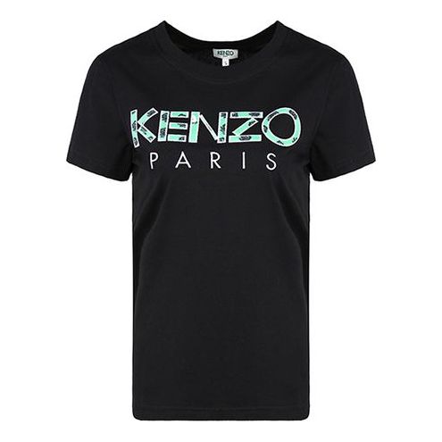KENZO Alphabet Printing Round Neck Casual Short Sleeve Black F952TS721990-99