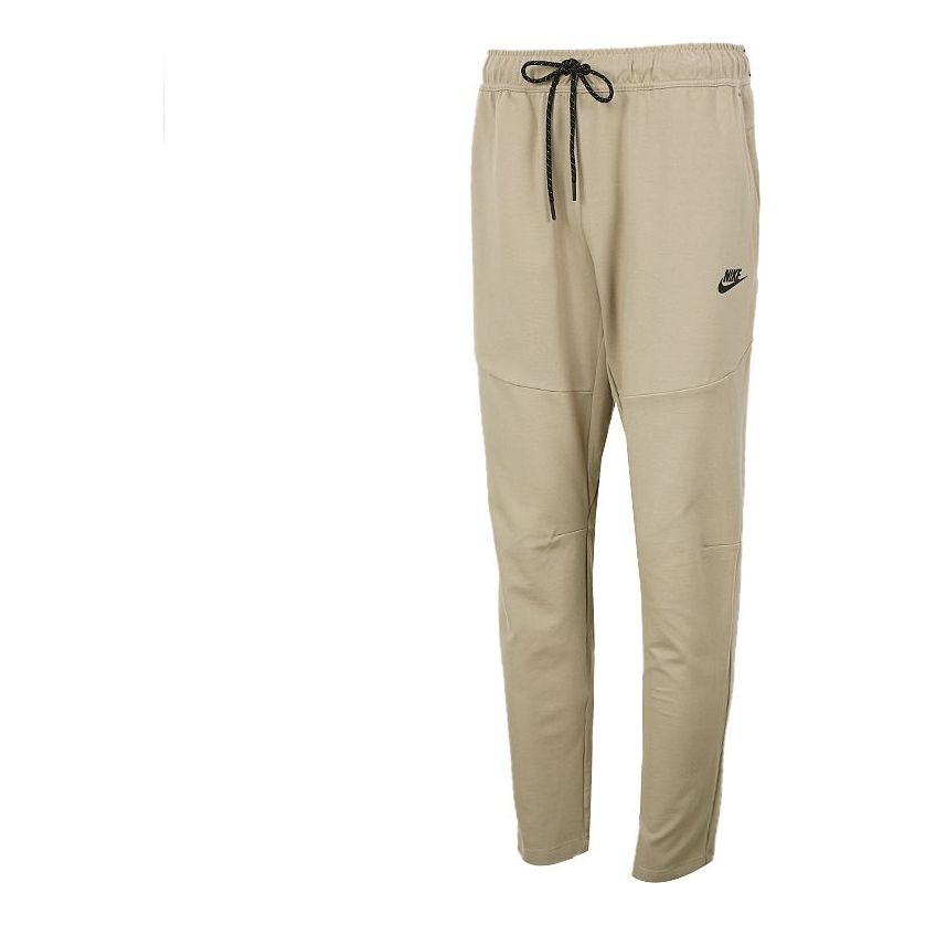 Nike Sportswear Solid Color Woven Sports Pants Khaki CU4482-342