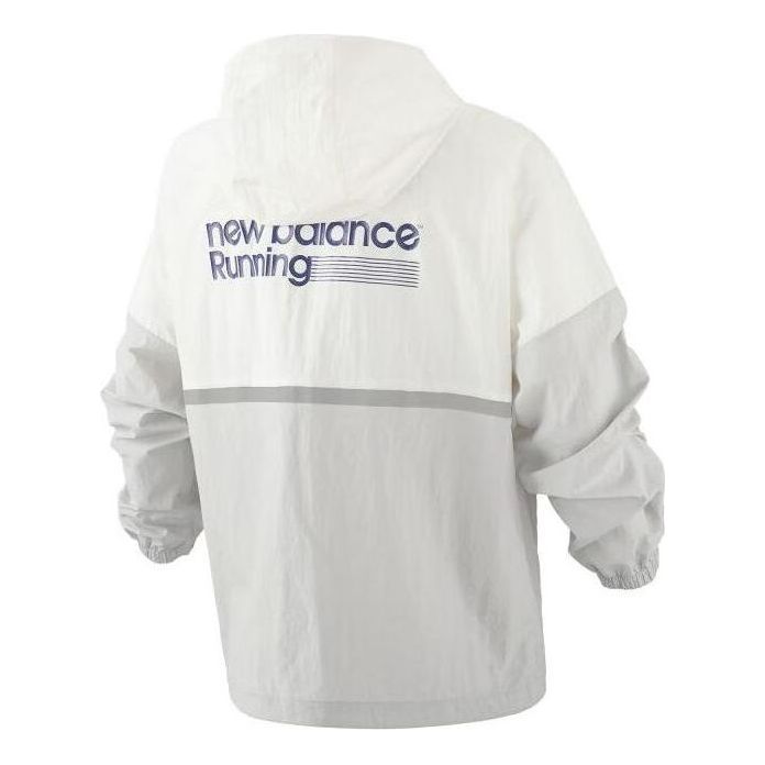 (WMNS) New Balance Authentic Sport Jacket Asia Sizing 'White Grey' 5AD37632-LGR