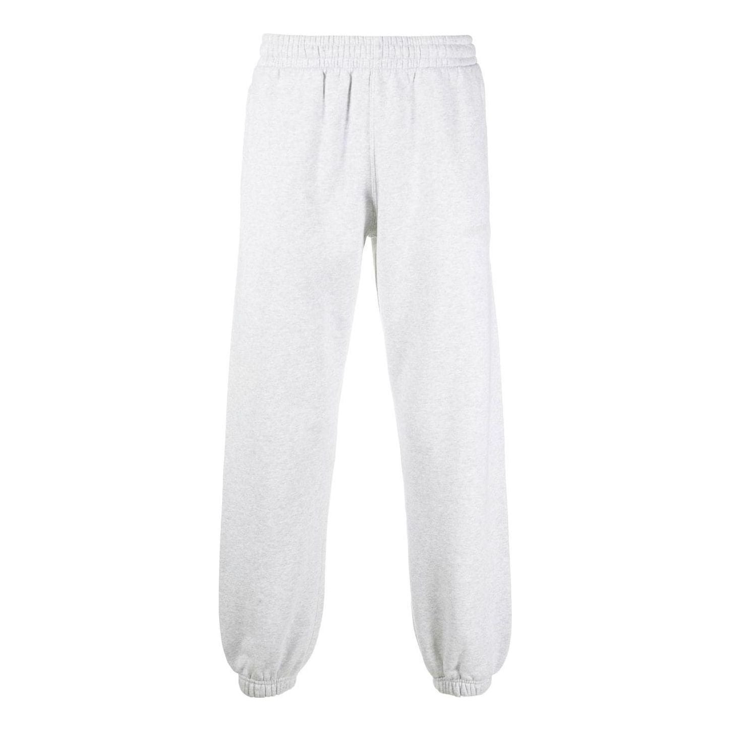 Men's Off-White FW22 Back Logo Printing Bundle Feet Sports Pants/Trousers/Joggers Gray OMCH030F22FLE0010808