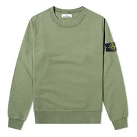 Men's STONE ISLAND Garment Dyed Crew Sweat Casual Grass Green 721563051-V0058