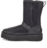 (WMNS) UGG Rebel Biker Snow Boots Black 1103852-BLK