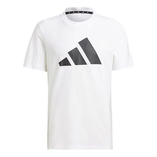adidas Casual Sports Round Neck Alphabet Printing Short Sleeve White GP9506