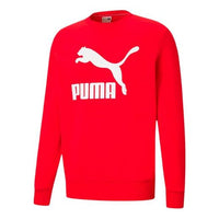 PUMA Classics Logo Crew TR Sweater 'Red White' 531366-11