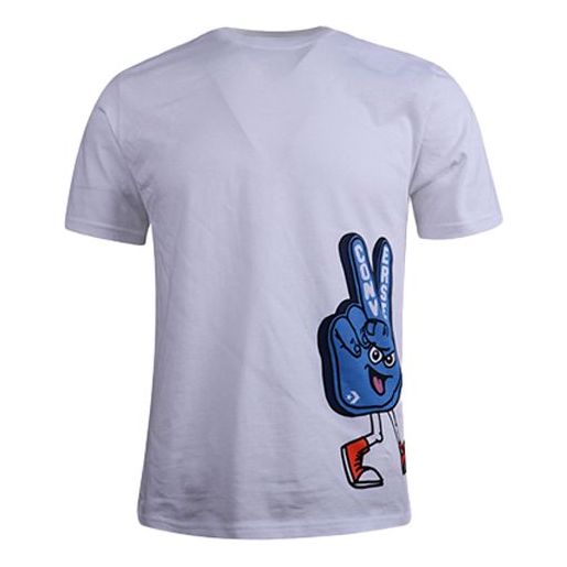Converse Printing Pattern Short Sleeve White 10018384-A01