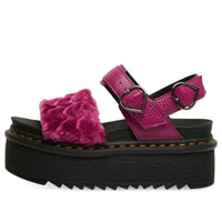 (WMNS) Dr. Martens Voss Quad Sandals Purple/Red 26921673