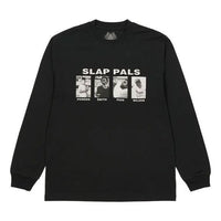 PALACE x Slap Magazine Crossover Pals Longsleeve Classic Pattern Printing Long Sleeves Black T-Shirt P20LS023
