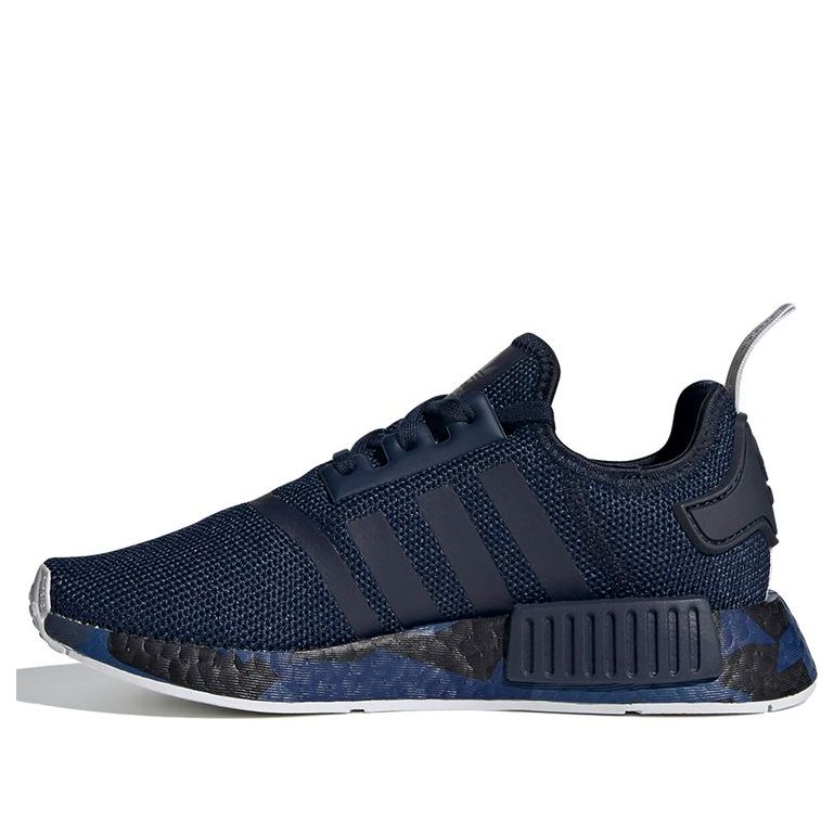 (GS) adidas NMD_R1 J 'Camo Sole - Collegiate Navy' FU6679