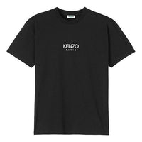 KENZO Alphabet Logo Pure Cotton Casual Short Sleeve Black FA52TS955937-99