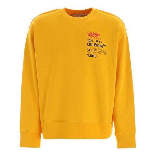 Men's Off-White Sports Yellow OMBA037F19E300166010