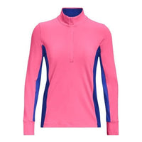 (WMNS) Under Armour Storm Midlayer 1/2 Zip Sweatshirt 'Pink Blue' 1370140-640