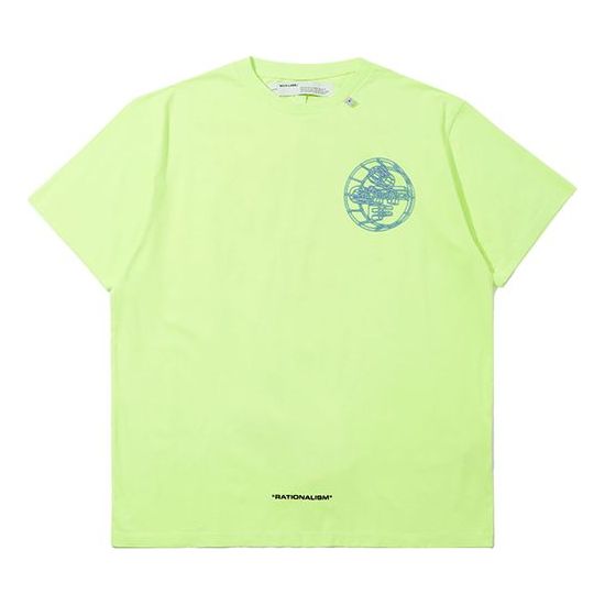 Off-White Logo Printed Men Yellow/Green OMAA027R201850036288