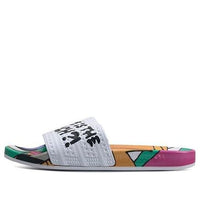 adidas Adilette Slides Multicolor 'White' CQ3096
