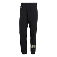 Men's adidas originals New C Tp Logo Embroidered Pants Classic Sports Pants/Trousers/Joggers Black HM1864