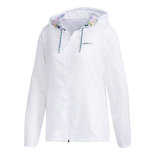 (WMNS) adidas neo Casual Sports Jacket White EJ7090