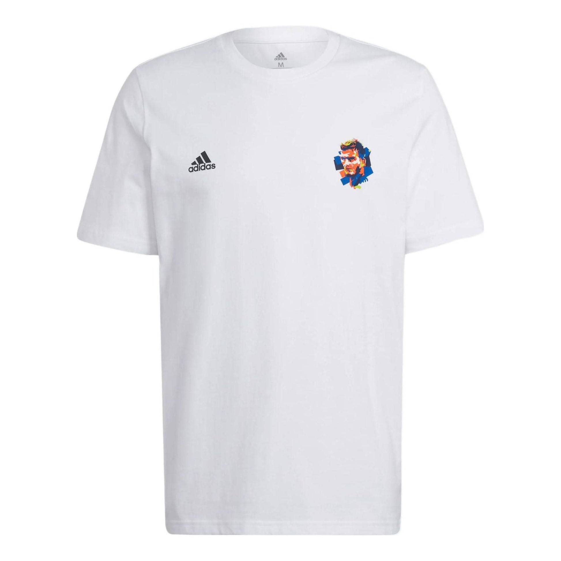 adidas Beckham Alphabet Numeric Printing Soccer/Football Athleisure Casual Sports Short Sleeve White HC4155