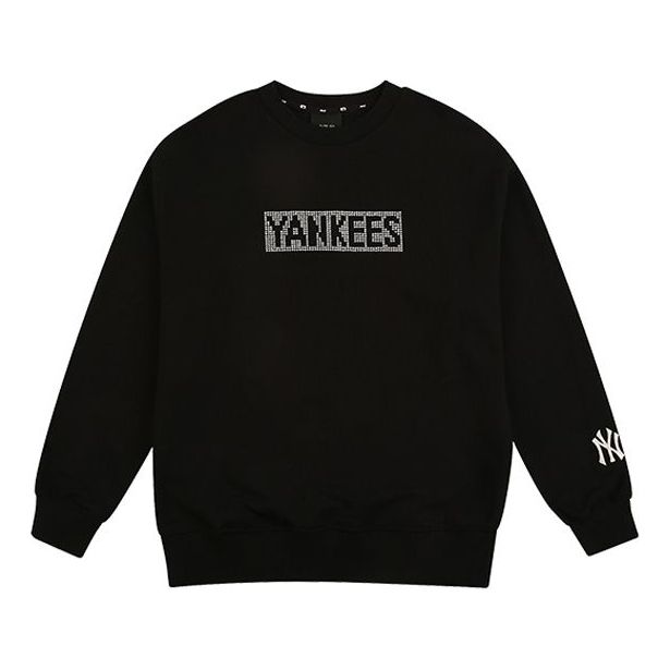 MLB Classic Long Sleeves Round Neck Unisex Black 31MT19941-50L