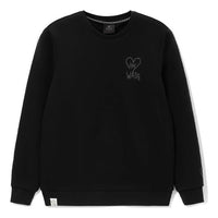 Li-Ning Wade Series Alphabet Printing Round Neck Pullover 'Black' AWDRG53-3