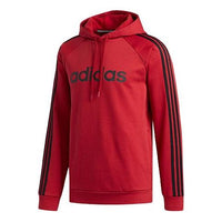 Men's adidas 3s Lin Fl P/o logo Printing Casual Sports Red ED6932