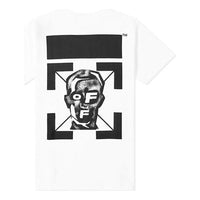 Off-White Back Alphabet Printing Short Sleeve White OMAA038E20JER0090110