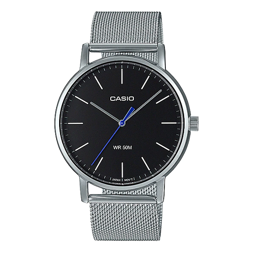 CASIO Quartz Waterproof Mens Silver Analog MTP-E171M-1EVDF